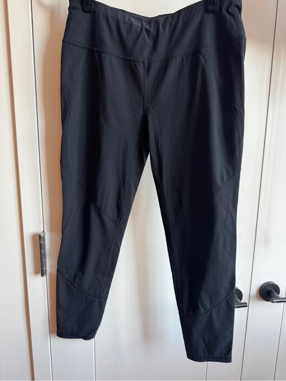 Sweaty Betty Black Performance Leggings with Coral Logo